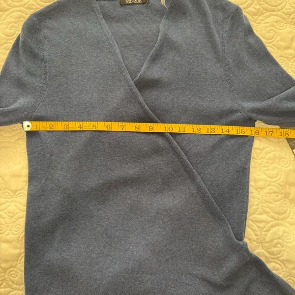 Nic+Zoe NEW 4- Way Open Waterfall Cardigan Size Petite Medium - Picture 13 of 15